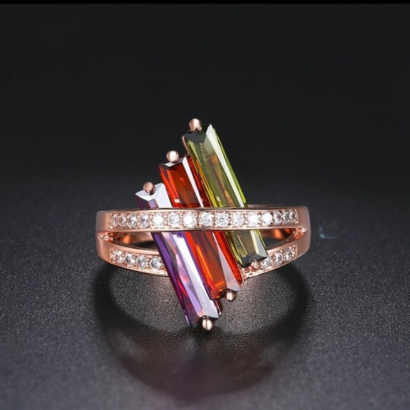 💞💥💫HOST PICK 🤩😍New, Stunning Australian Crystal Ring - Picture 3 of 5